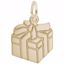 Picture of Gift Box Charm Pendant - 14K Gold