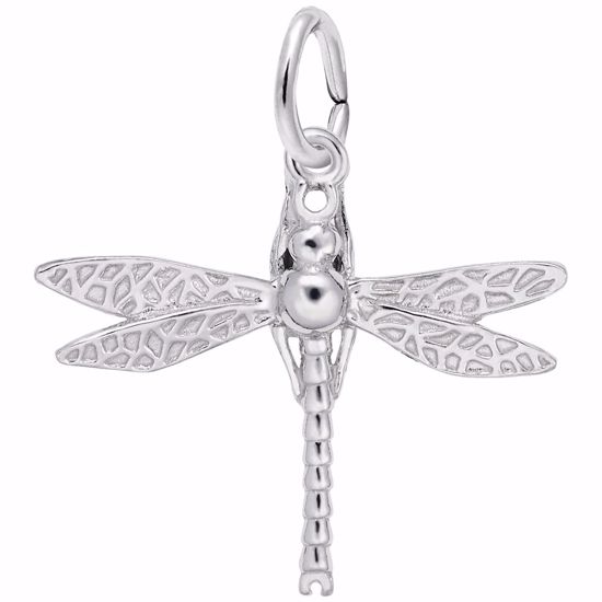 Picture of Dragonfly Charm Pendant - Sterling Silver