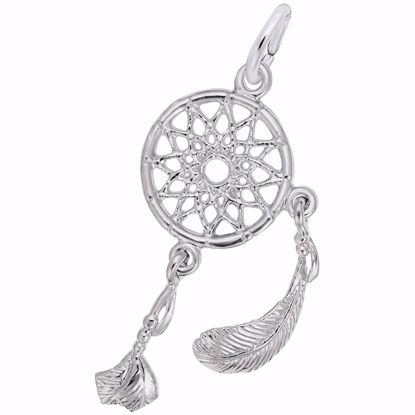 Picture of Dream Catcher Charm Pendant - Sterling Silver