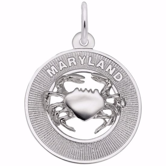 Picture of Maryland Charm Pendant - Sterling Silver