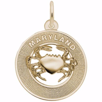 Picture of Maryland Charm Pendant - 14K Gold