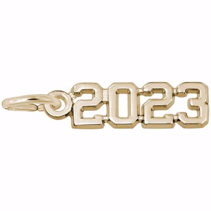Picture of '2023' Charm Pendant - 14K Gold