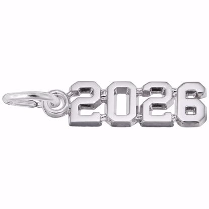 Picture of '2026' Charm Pendant - Sterling Silver
