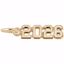 Picture of '2026' Charm Pendant - 14K Gold