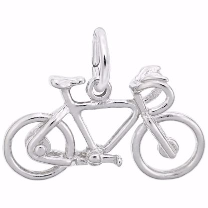 Picture of Bicycle Charm Pendant - Sterling Silver