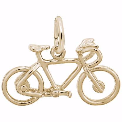 Picture of Bicycle Charm Pendant - 14K Gold