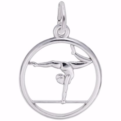 Picture of Gymnast Charm Pendant - Sterling Silver