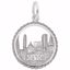 Picture of Boston Skyline Charm Pendant - Sterling Silver
