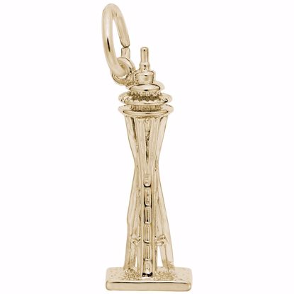 Picture of Seattle Space Needle Charm Pendant - 14K Gold
