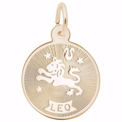 Picture of Leo Charm Pendant - 14K Gold