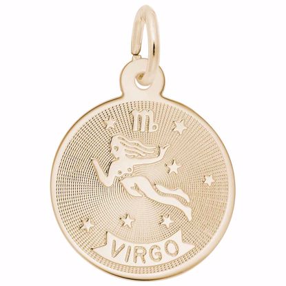 Picture of Virgo Charm Pendant - 14K Gold