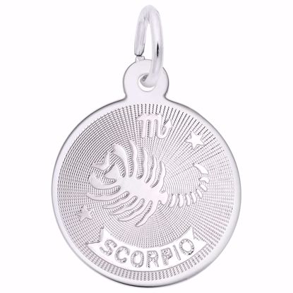Picture of Scorpio Charm Pendant - Sterling Silver