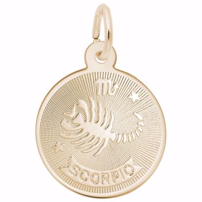 Picture of Scorpio Charm Pendant - 14K Gold