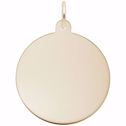 Picture of Disc Charm Pendant - 14K Gold