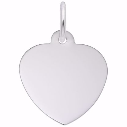 Picture of Heart - Classic Charm Pendant - Sterling Silver