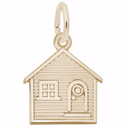 Picture of House Charm Pendant - 14K Gold