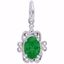 Picture of 05 Birthstone May Charm Pendant - Sterling Silver