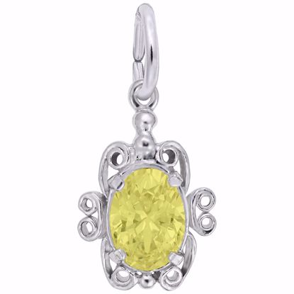 Picture of 11 Birthstone November Charm Pendant - Sterling Silver