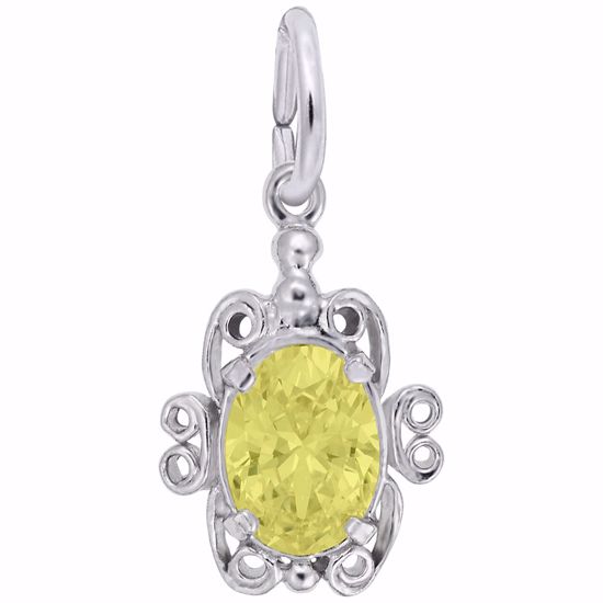 Picture of 11 Birthstone November Charm Pendant - Sterling Silver
