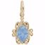Picture of 03 Birthstone March Charm Pendant - 14K Gold