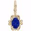 Picture of 09 Birthstone September Charm Pendant - 14K Gold