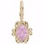Picture of 10 Birthstone October Charm Pendant - 14K Gold