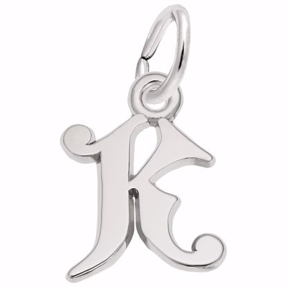 Picture of Init-K Charm Pendant - Sterling Silver