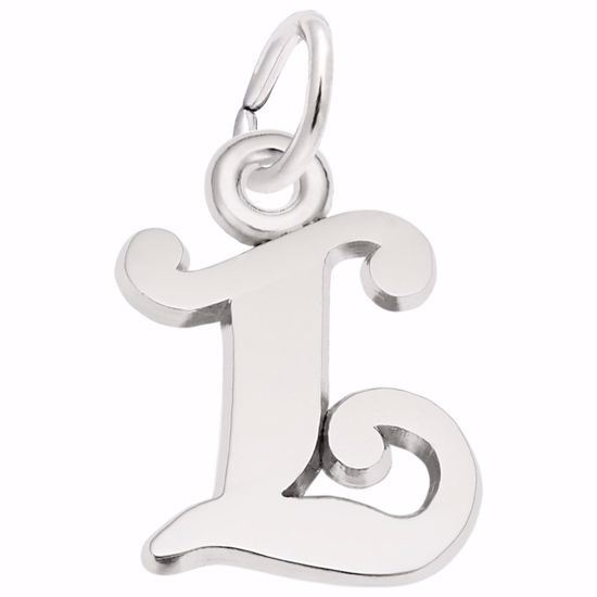 Picture of Init-L Charm Pendant - Sterling Silver