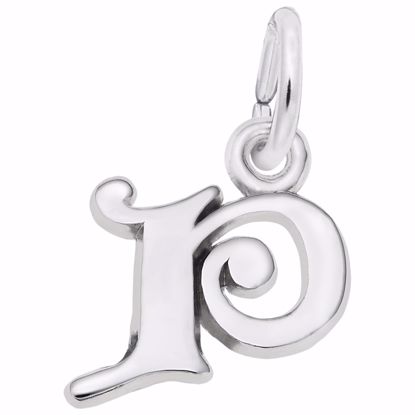 Picture of Init-P Charm Pendant - Sterling Silver