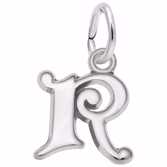 Picture of Init-R Charm Pendant - Sterling Silver