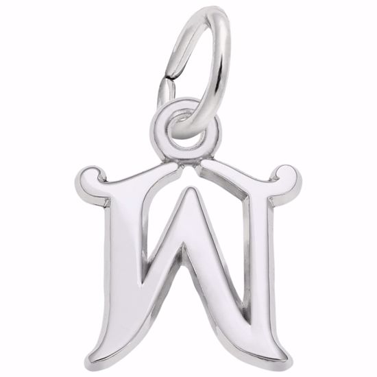 Picture of Init-W Charm Pendant - Sterling Silver