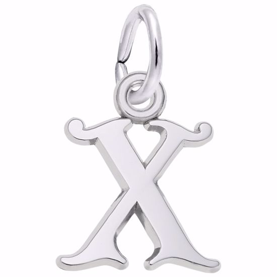 Picture of Init-X Charm Pendant - Sterling Silver