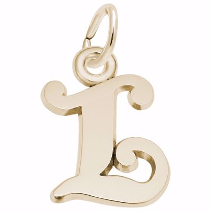 Picture of Init-L Charm Pendant - 14K Gold