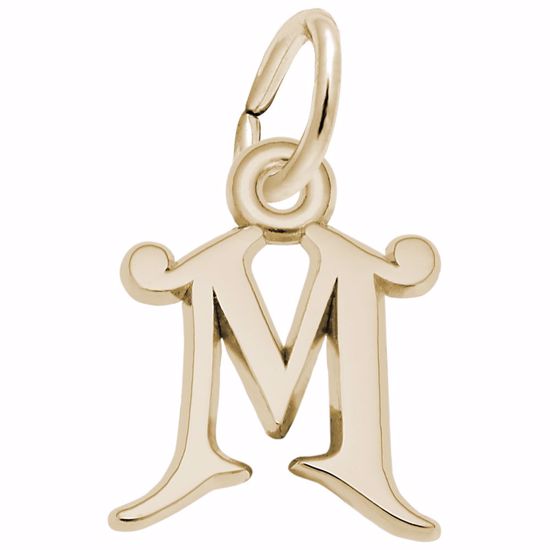 Picture of Init-M Charm Pendant - 14K Gold