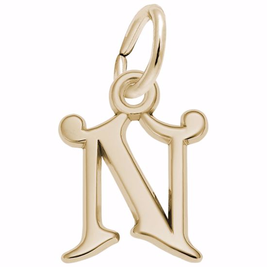 Picture of Init-N Charm Pendant - 14K Gold