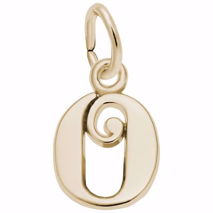 Picture of Init-O Charm Pendant - 14K Gold