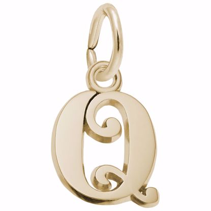 Picture of Init-Q Charm Pendant - 14K Gold