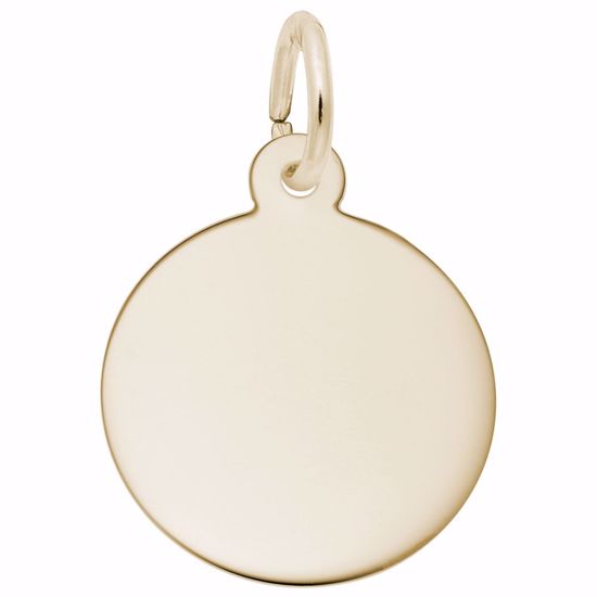 Picture of Disc Charm Pendant - 14K Gold