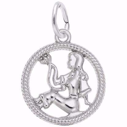 Picture of Virgo Charm Pendant - Sterling Silver
