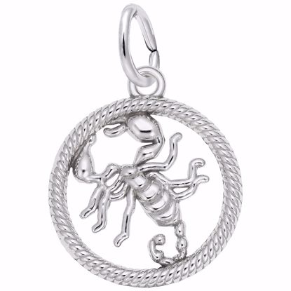 Picture of Scorpio Charm Pendant - Sterling Silver