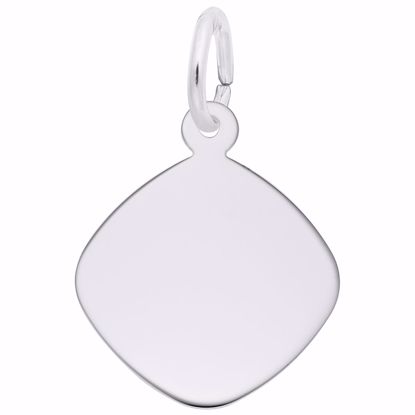 Picture of Disc Charm Pendant - Sterling Silver