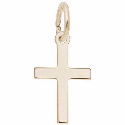 Picture of Cross Charm Pendant - 14K Gold