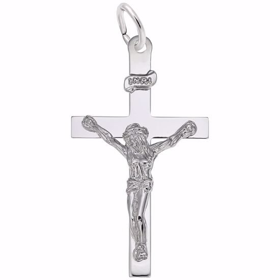 Picture of Cross Charm Pendant - Sterling Silver