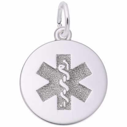 Picture of Medical Symbol Charm Pendant - Sterling Silver