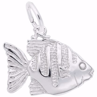 Picture of Angelfish Charm Pendant - Sterling Silver