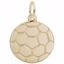 Picture of Soccer Ball Charm Pendant - 14K Gold
