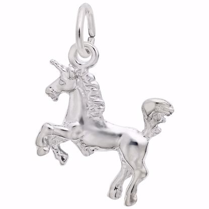 Picture of Unicorn Charm Pendant - Sterling Silver