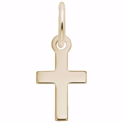 Picture of Cross Charm Pendant - 14K Gold