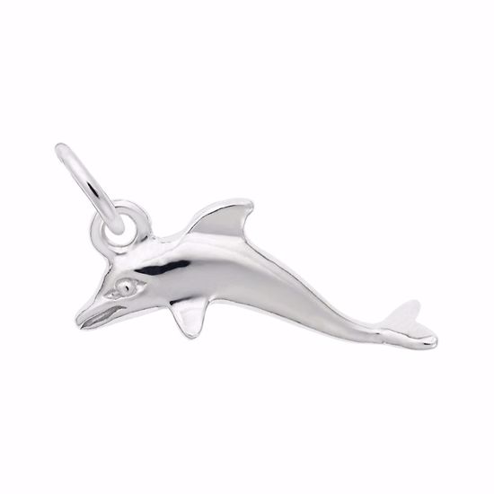 Picture of Dolphin Charm Pendant - Sterling Silver