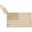 Picture of Usa Flag Charm Pendant - 14K Gold